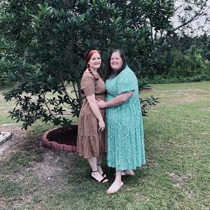 Crown & Ivy Plus Size Ruffle Neck Dress